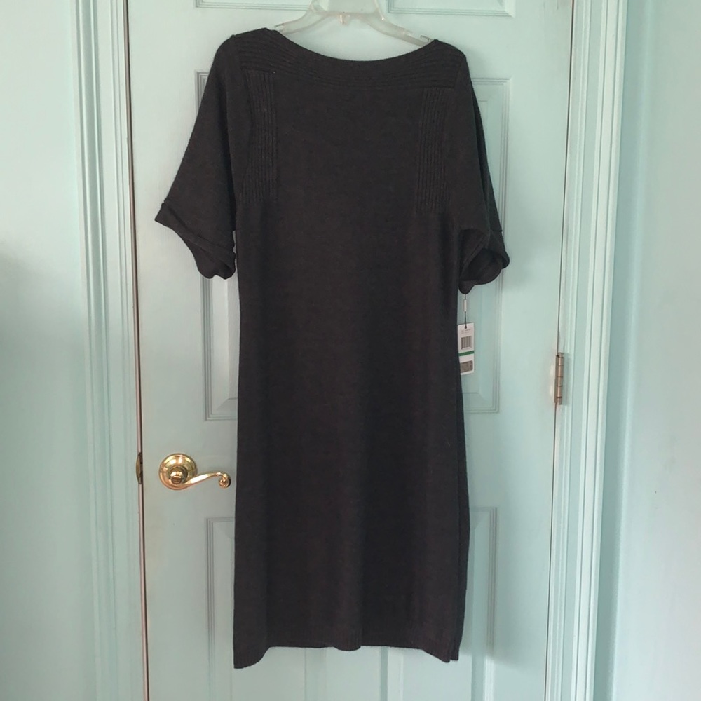 Calvin Klein Dark Gray Sweater Dress Size L